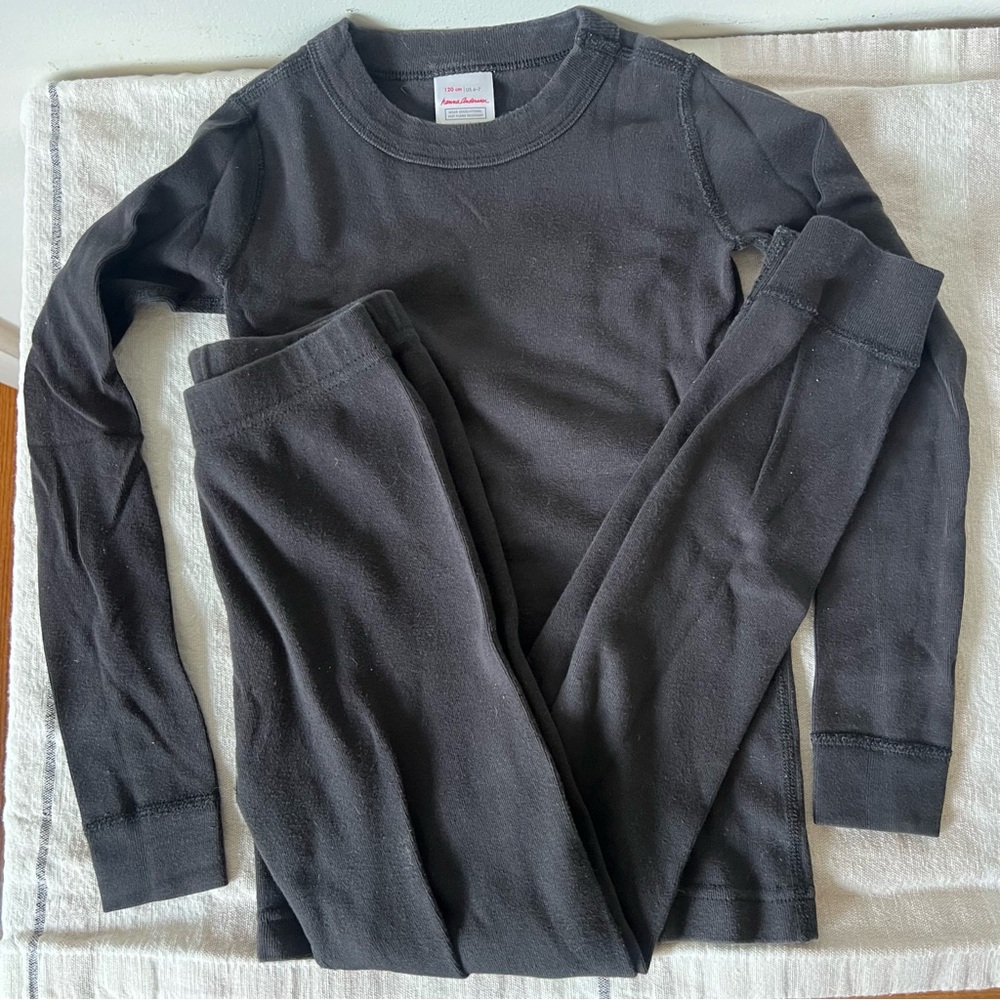Hanna Andersson Charcoal pajama set